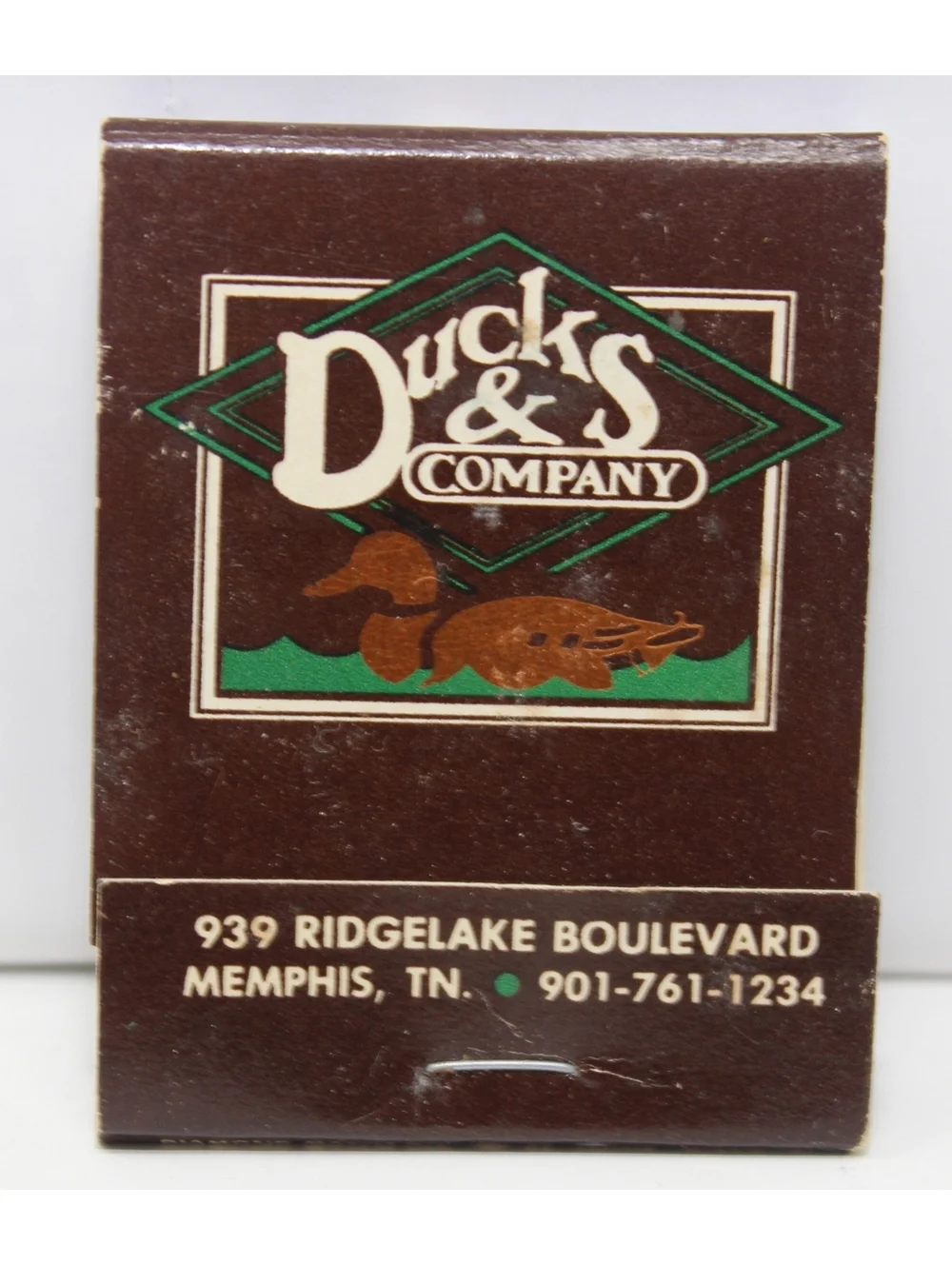 Vintage 70s Matchbook Ducks & Company Restaurant Hyatt Memphis Tennessee Hotel